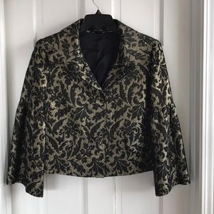 Ellen Tracy Bolero-Style Bell-Sleeved Blazer